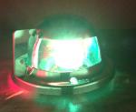 MARINE BOAT NAVIGATIONAL BOW LIGHT FESTOON RED AND GREEN STAINLE